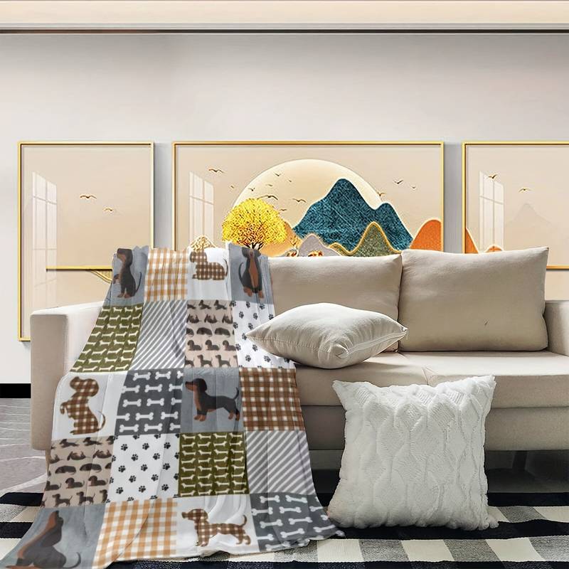 T026 Flannel Blanket for Bed, Couch, Recliner & Travel - All-Season Comfort, -Pilling, Suitable for Adults and Teens