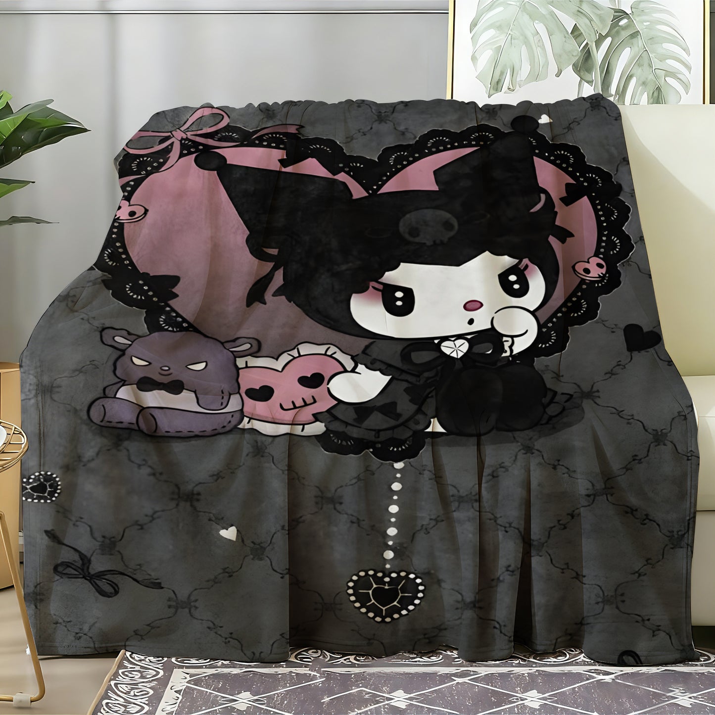 T076 Flannel Blanket for Bed, Couch, Recliner & Travel - All-Season Comfort, -Pilling, Suitable for Adults and Teens