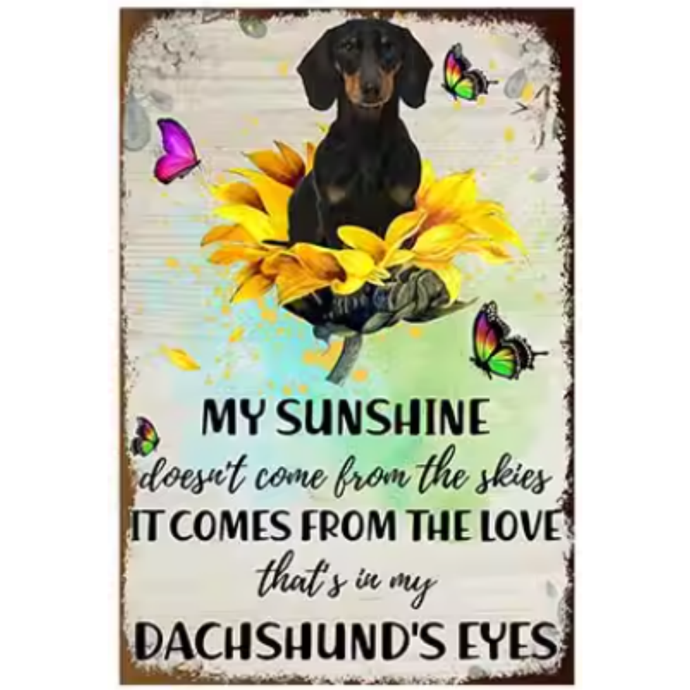 8x12 Funny Dog Metal Sign – Vintage Tin Wall Art for Pet Lovers & Homes | Tin & Time Co. #1014