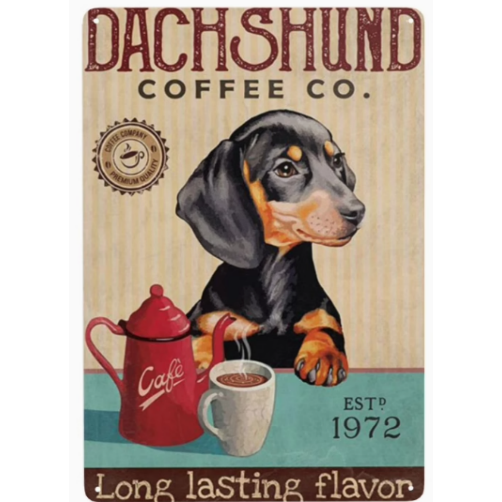 8x12 Funny Dog Metal Sign – Vintage Tin Wall Art for Pet Lovers & Homes | Tin & Time Co. #1021