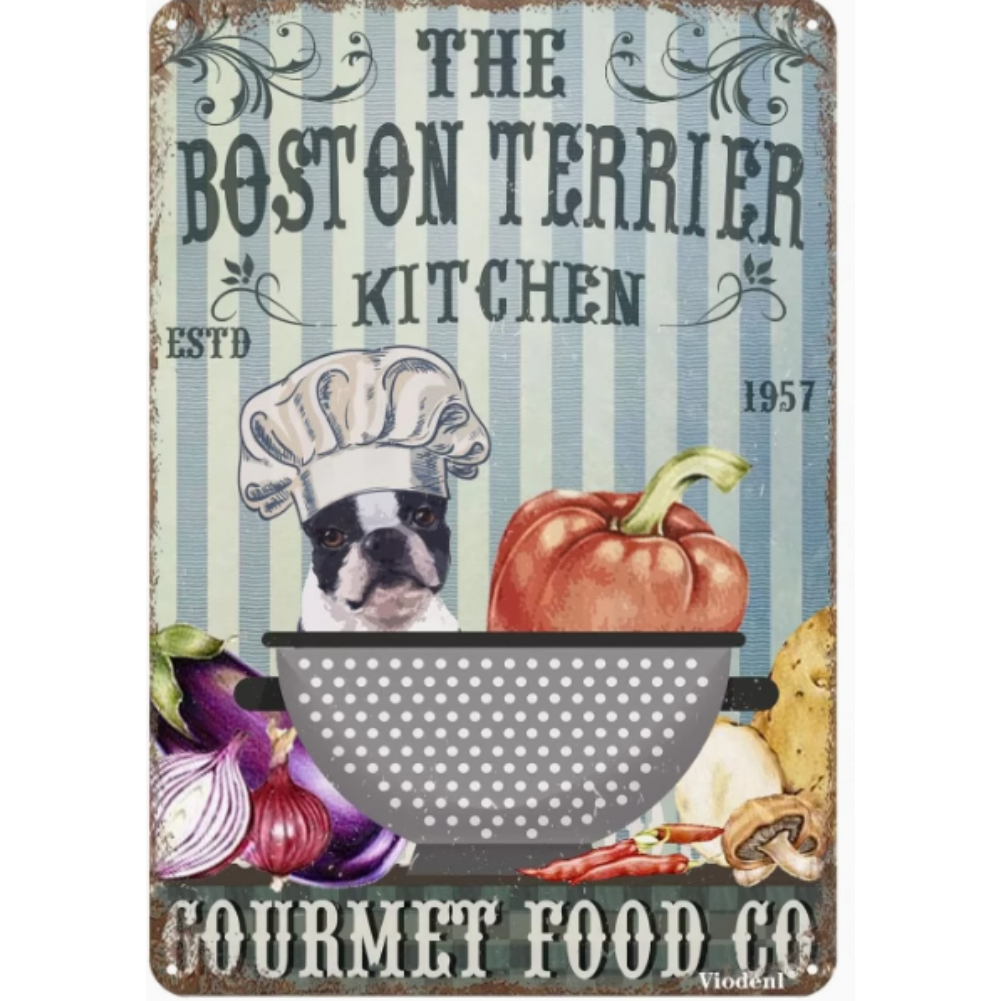 8x12 Funny Dog Metal Sign – Vintage Tin Wall Art for Pet Lovers & Homes | Tin & Time Co. #1022