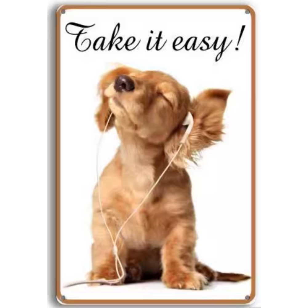 8x12 Funny Dog Metal Sign – Vintage Tin Wall Art for Pet Lovers & Homes | Tin & Time Co. #1037