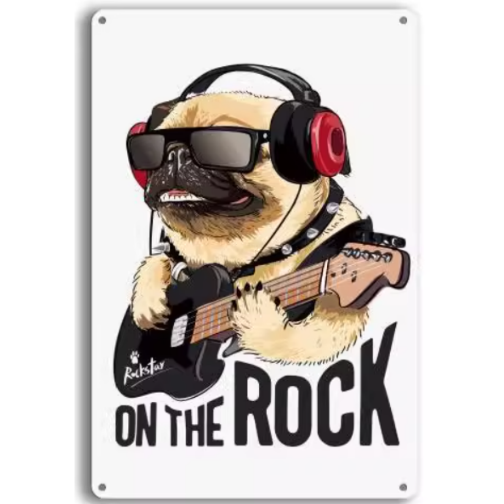 8x12 Funny Dog Metal Sign – Vintage Tin Wall Art for Pet Lovers & Homes | Tin & Time Co. #1046