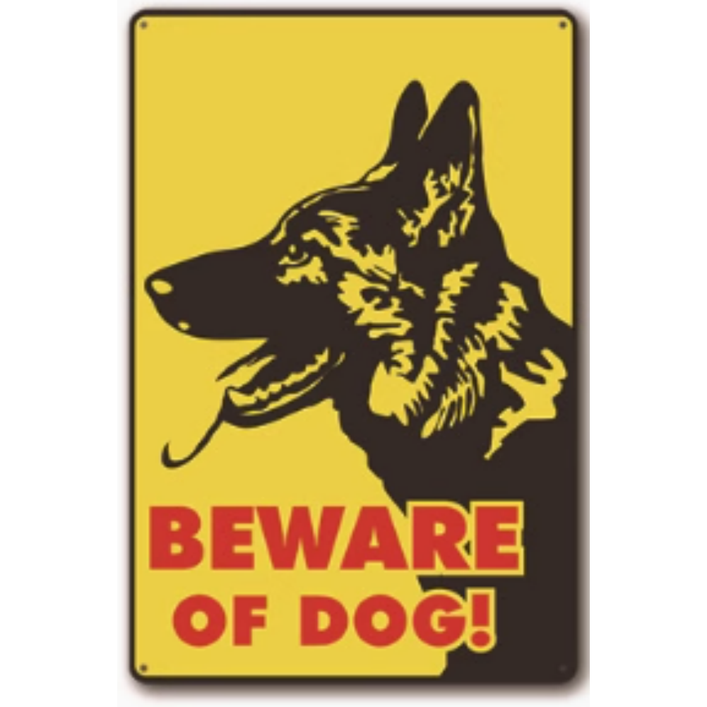8x12 Funny Dog Metal Sign – Vintage Tin Wall Art for Pet Lovers & Homes | Tin & Time Co. #1052