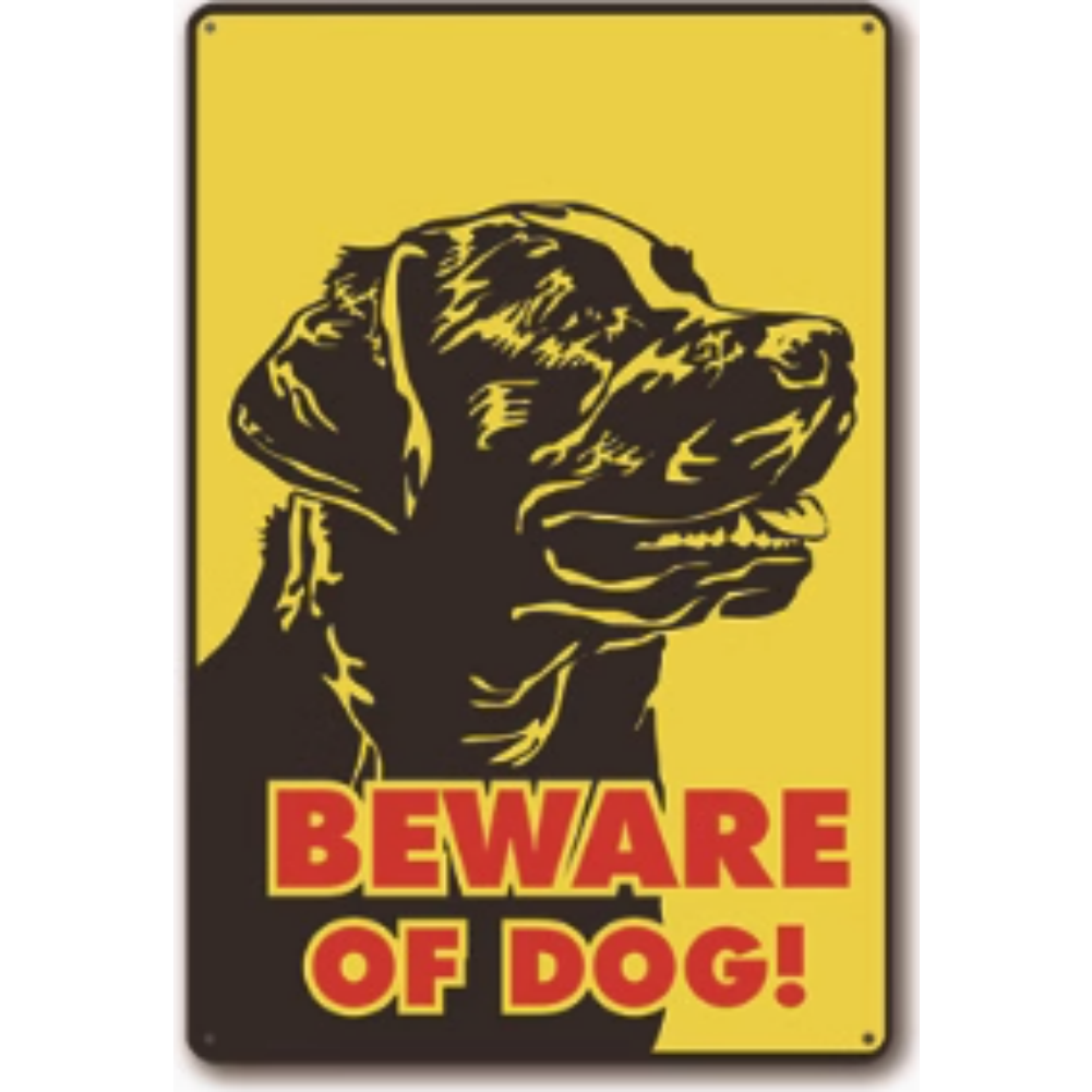 8x12 Funny Dog Metal Sign – Vintage Tin Wall Art for Pet Lovers & Homes | Tin & Time Co. #1054