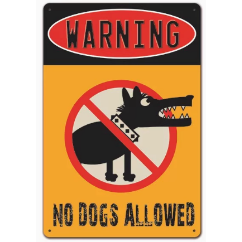 8x12 Funny Dog Metal Sign – Vintage Tin Wall Art for Pet Lovers & Homes | Tin & Time Co. #1059