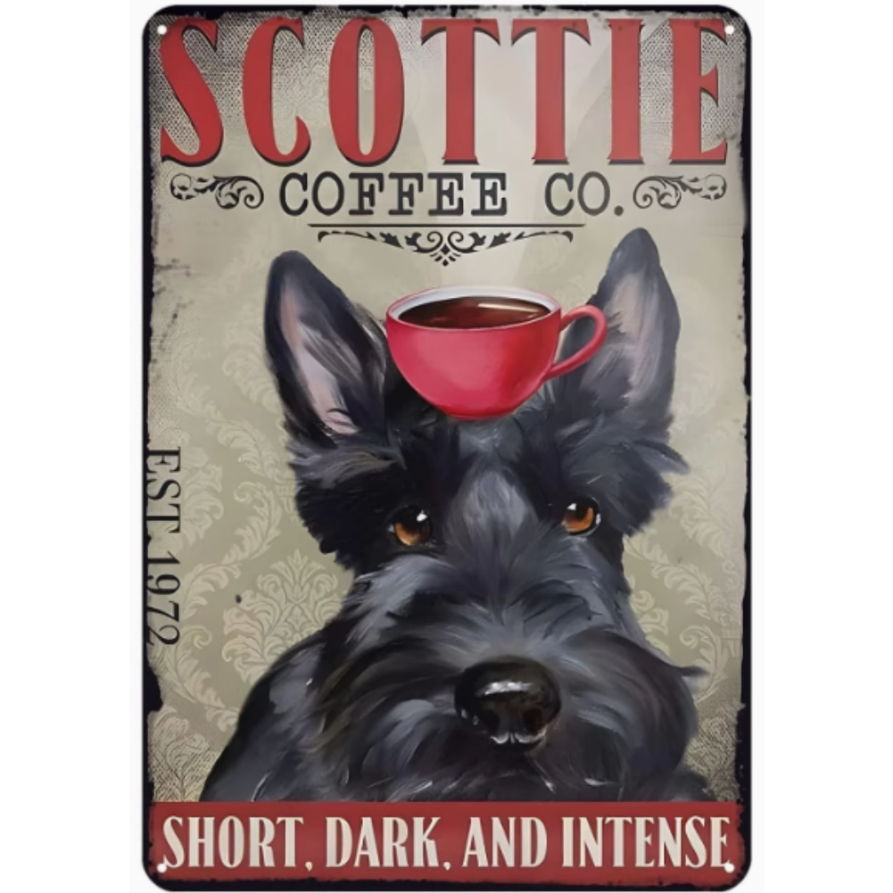 8x12 Funny Dog Metal Sign – Vintage Tin Wall Art for Pet Lovers & Homes | Tin & Time Co. #1072