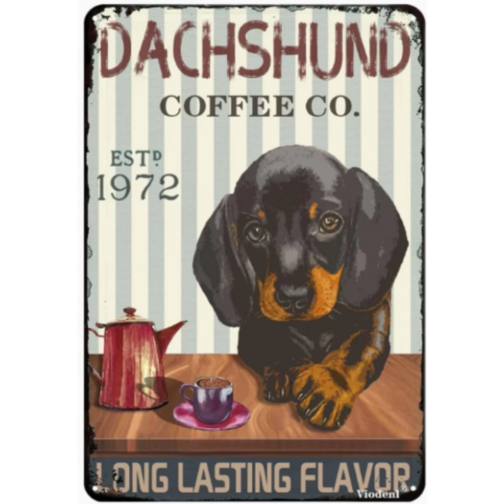 8x12 Funny Dog Metal Sign – Vintage Tin Wall Art for Pet Lovers & Homes | Tin & Time Co. #1079