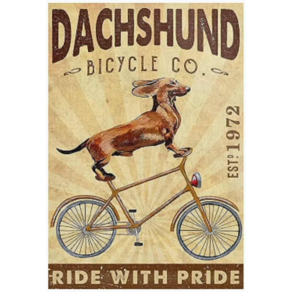 8x12 Funny Dog Metal Sign – Vintage Tin Wall Art for Pet Lovers & Homes | Tin & Time Co. #1098