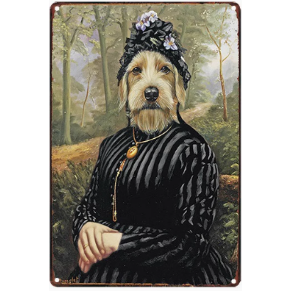 8x12 Funny Dog Metal Sign – Vintage Tin Wall Art for Pet Lovers & Homes | Tin & Time Co. #1117