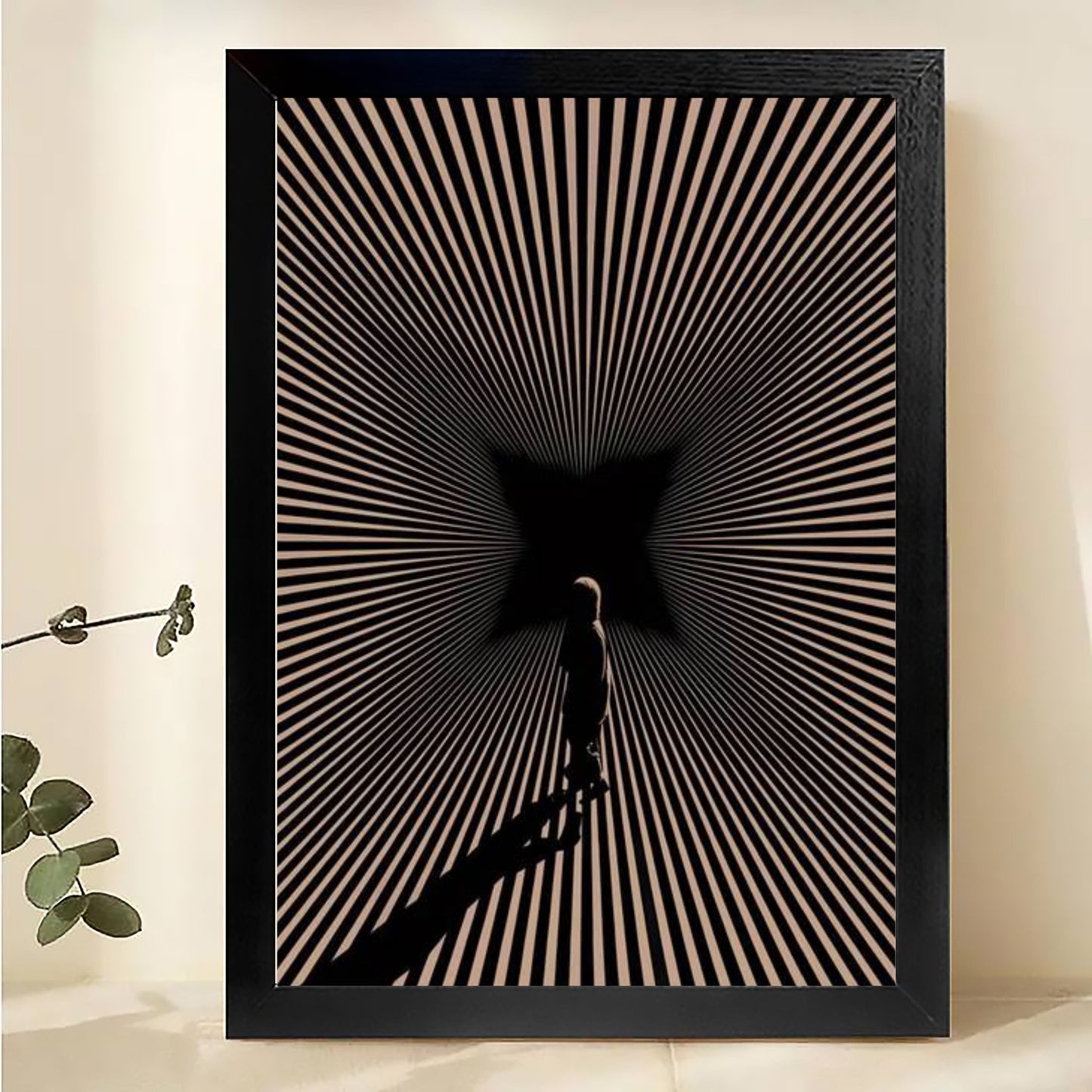 W0058 Natural Wood Canvas – High-Quality Abstract Art | Perfect for Living Room & Office