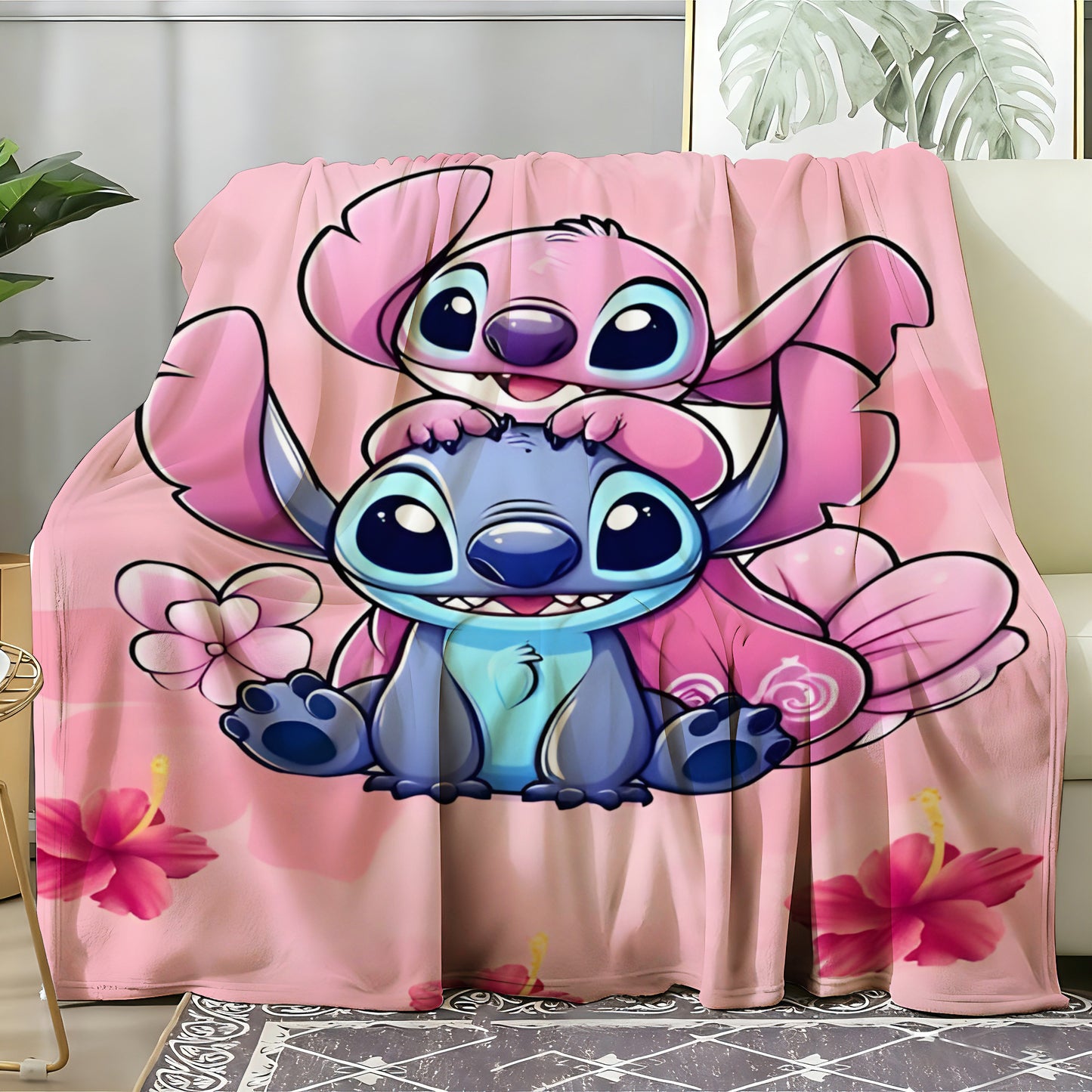 T077 Flannel Blanket for Bed, Couch, Recliner & Travel - All-Season Comfort, -Pilling, Suitable for Adults and Teens