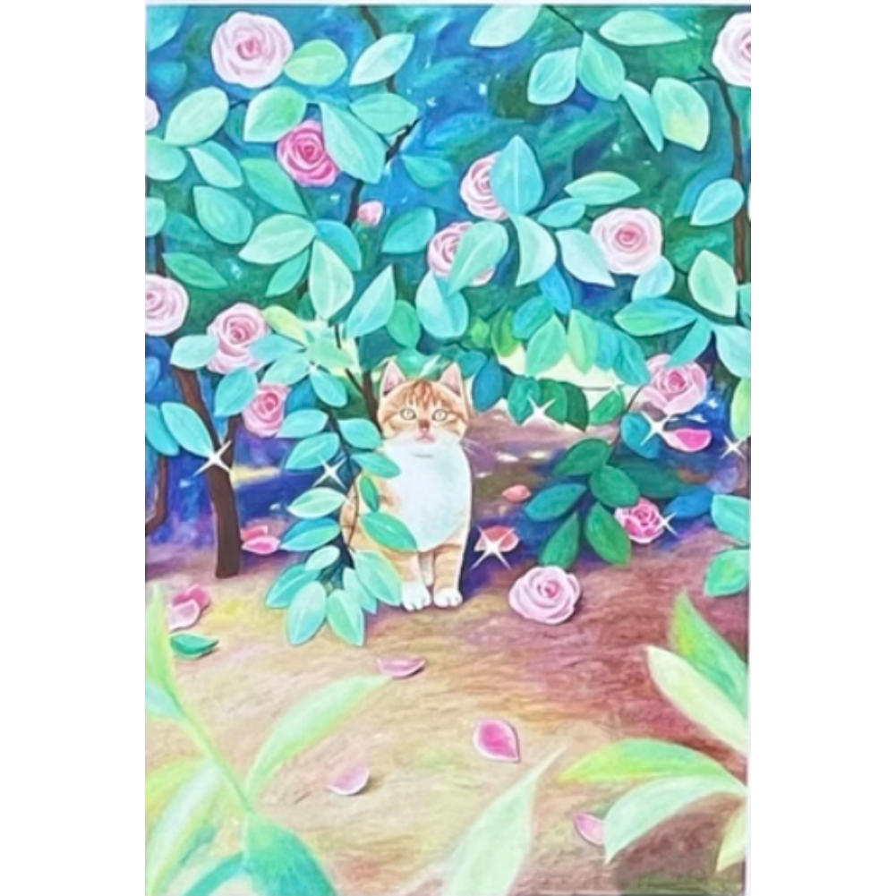 8x12 Cute Cat Metal Sign – Retro Tin Wall Art for Cat Lovers & Kitchens | Tin & Time Co. #2075