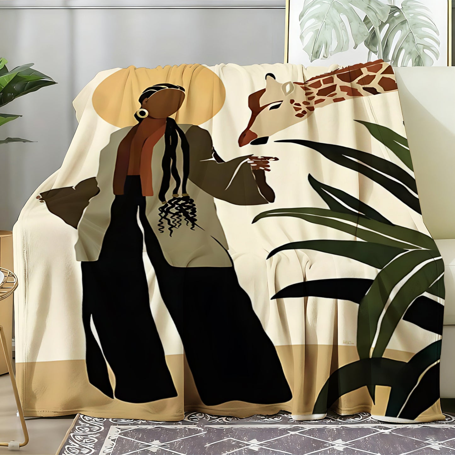 T069 Flannel Blanket for Bed, Couch, Recliner & Travel - All-Season Comfort, -Pilling, Suitable for Adults and Teens