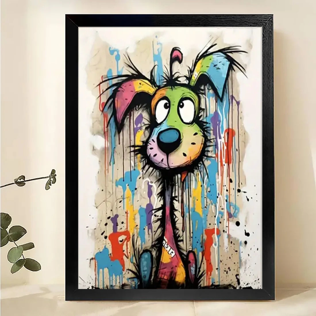 W008 Natural Wood Canvas – High-Quality Abstract Art | Perfect for Living Room & Office