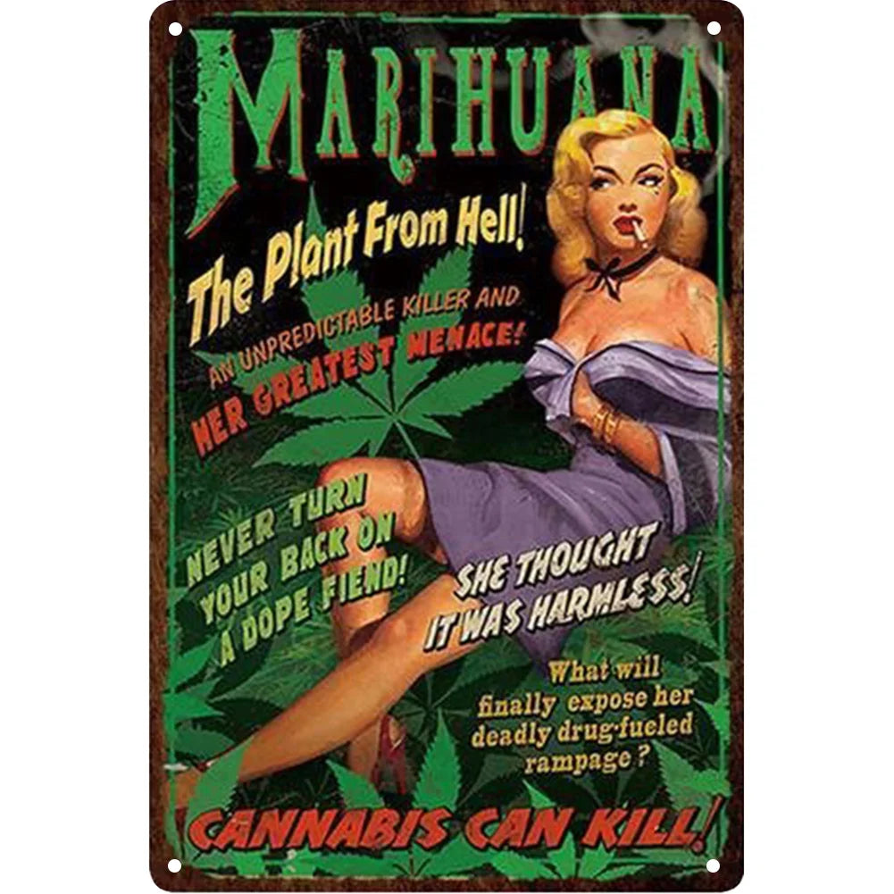 8x12 Pin-Up Girl Metal Sign – Retro Tin Wall Art for Garage & Bar Decor | Tin & Time Co. #3025