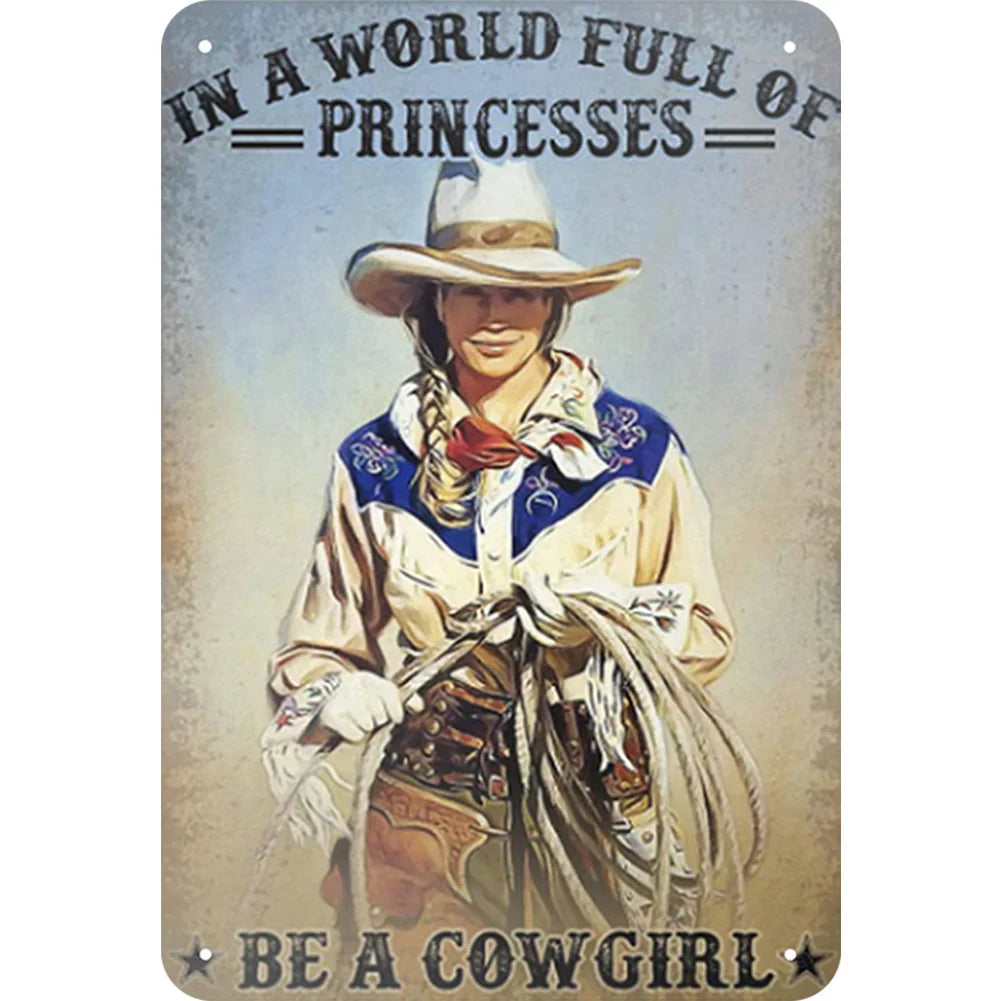 8x12 Pin-Up Girl Metal Sign – Retro Tin Wall Art for Garage & Bar Decor | Tin & Time Co. #3064
