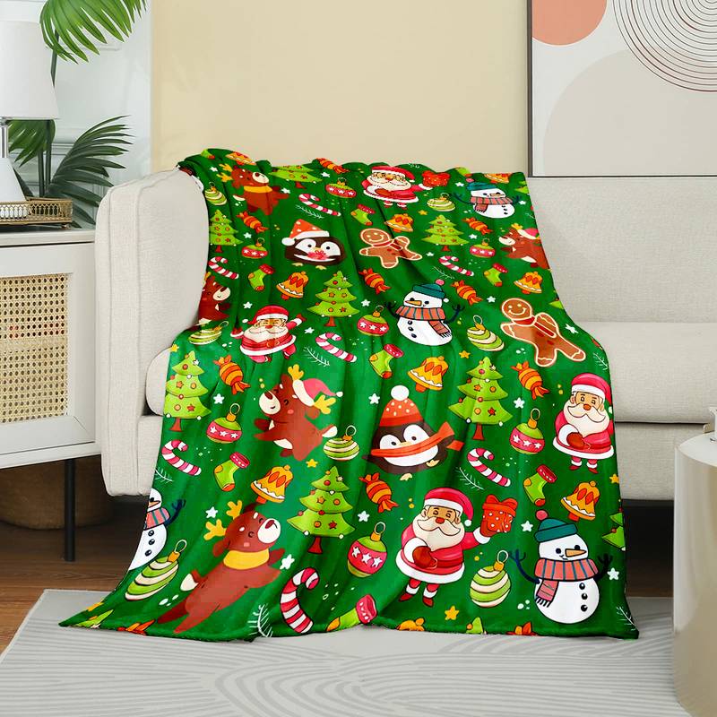 T002 Flannel Blanket for Bed, Couch, Recliner & Travel - All-Season Comfort, -Pilling, Suitable for Adults and Teens
