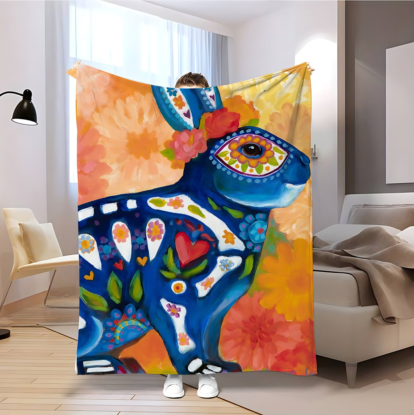 T040 Flannel Blanket for Bed, Couch, Recliner & Travel - All-Season Comfort, -Pilling, Suitable for Adults and Teens