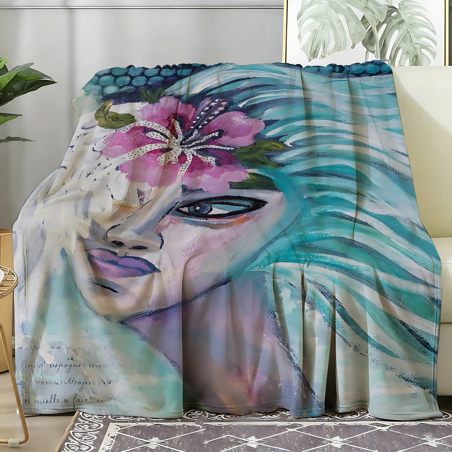 T054 Flannel Blanket for Bed, Couch, Recliner & Travel - All-Season Comfort, -Pilling, Suitable for Adults and Teens