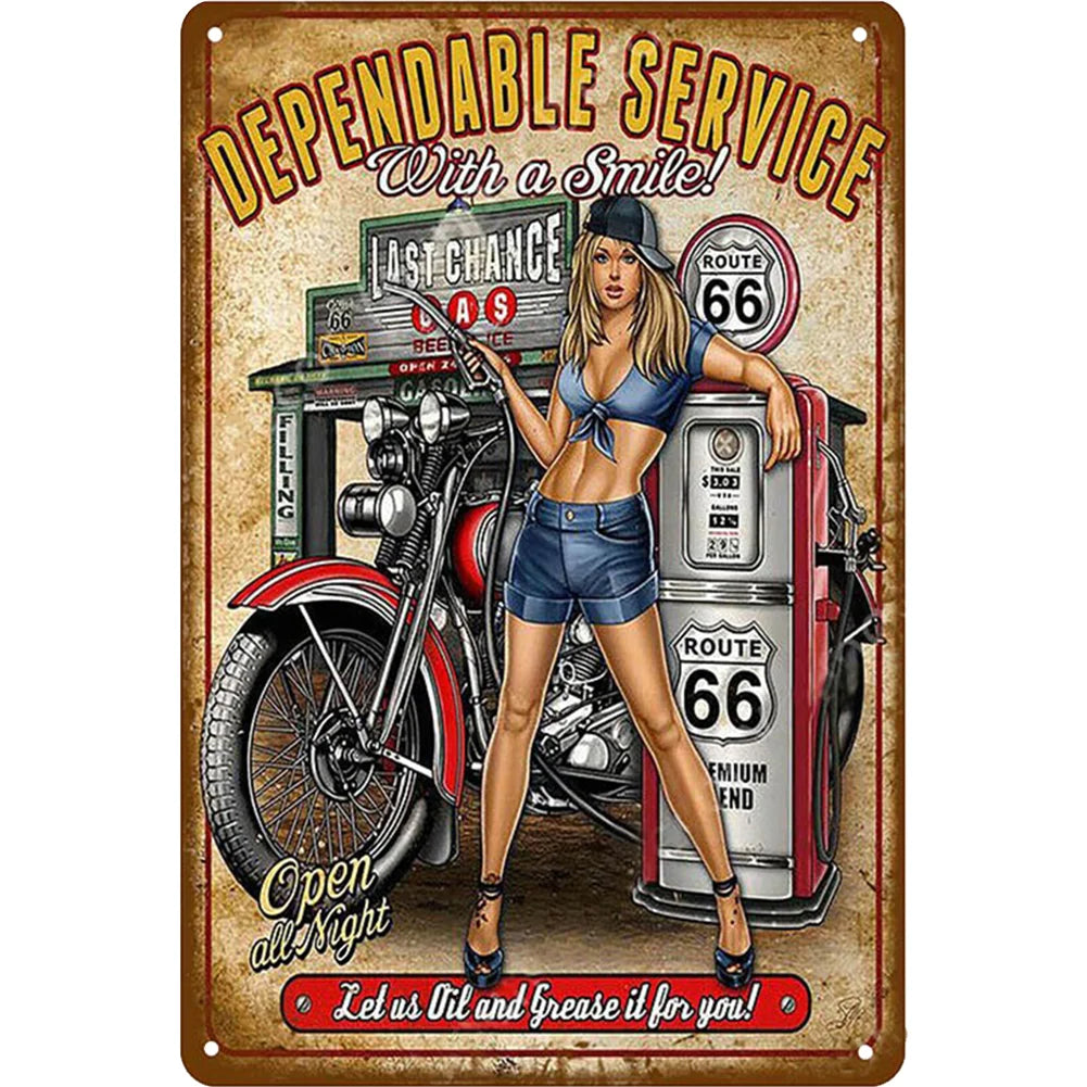 8x12 Classic Car Metal Sign – Vintage Tin Wall Art for Auto Fans & Garages | Tin & Time Co. #4029
