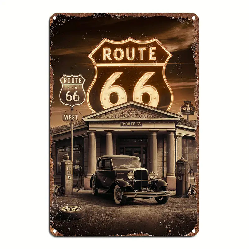 8x12 Classic Car Metal Sign – Vintage Tin Wall Art for Auto Fans & Garages | Tin & Time Co. #4035