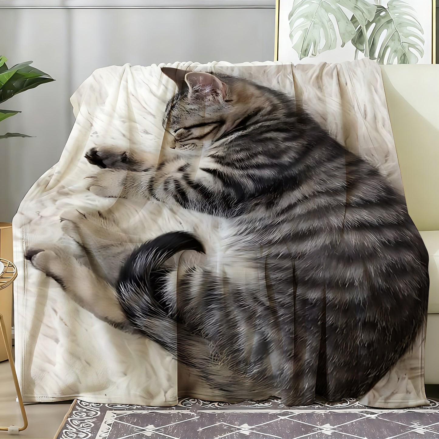 T091 Flannel Blanket for Bed, Couch, Recliner & Travel - All-Season Comfort, -Pilling, Suitable for Adults and Teens