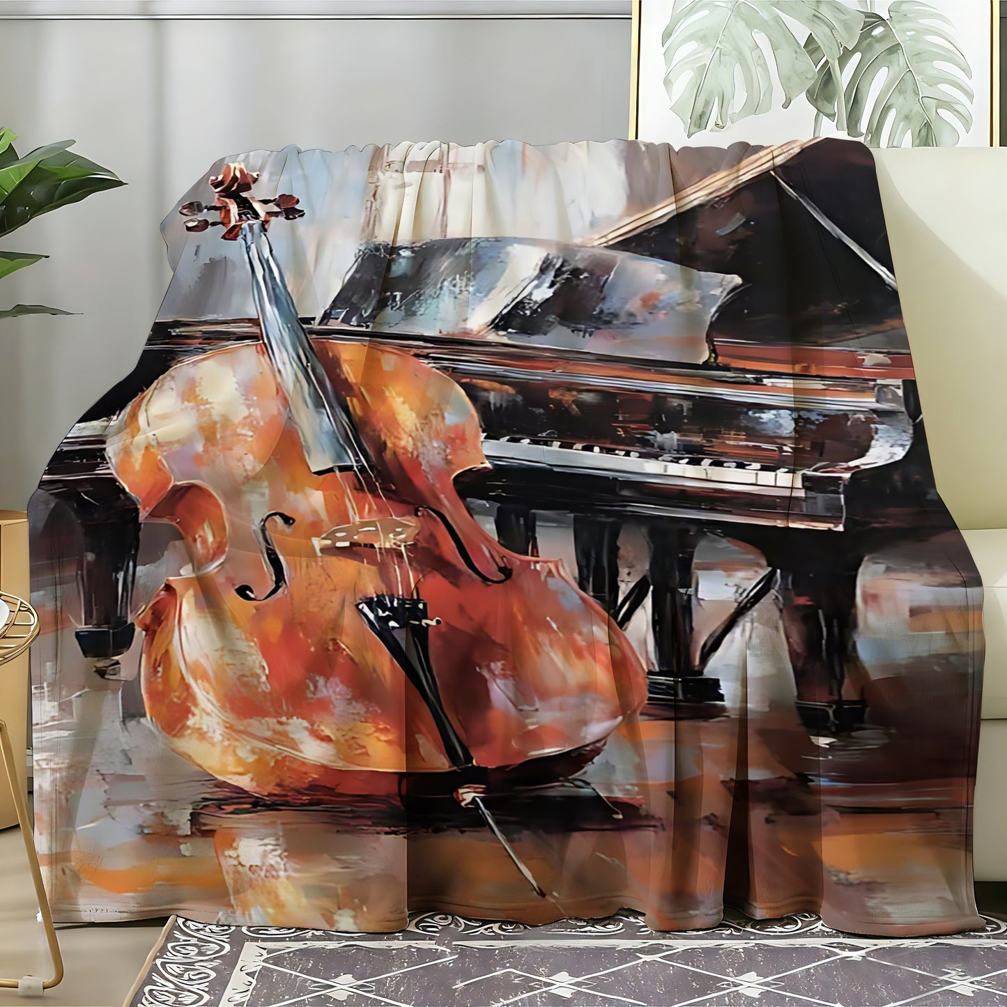 T055 Flannel Blanket for Bed, Couch, Recliner & Travel - All-Season Comfort, -Pilling, Suitable for Adults and Teens