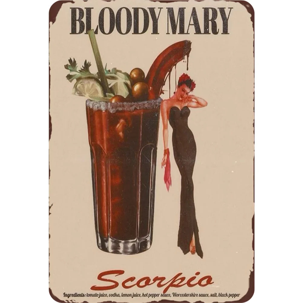 8x12 Funny Bar Metal Sign – Tin Wall Art for Home Bars & Man Caves | Tin & Time Co.#5008