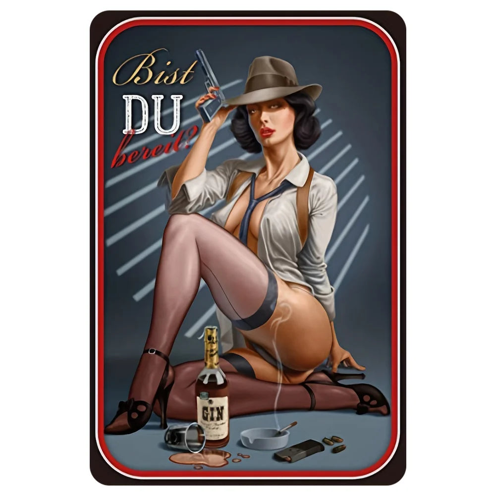 8x12 Funny Bar Metal Sign – Tin Wall Art for Home Bars & Man Caves | Tin & Time Co.#5013