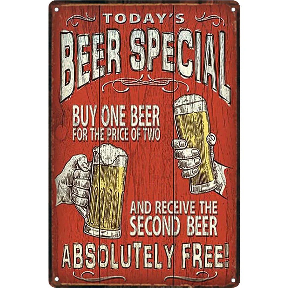 8x12 Funny Bar Metal Sign – Tin Wall Art for Home Bars & Man Caves | Tin & Time Co.#5017