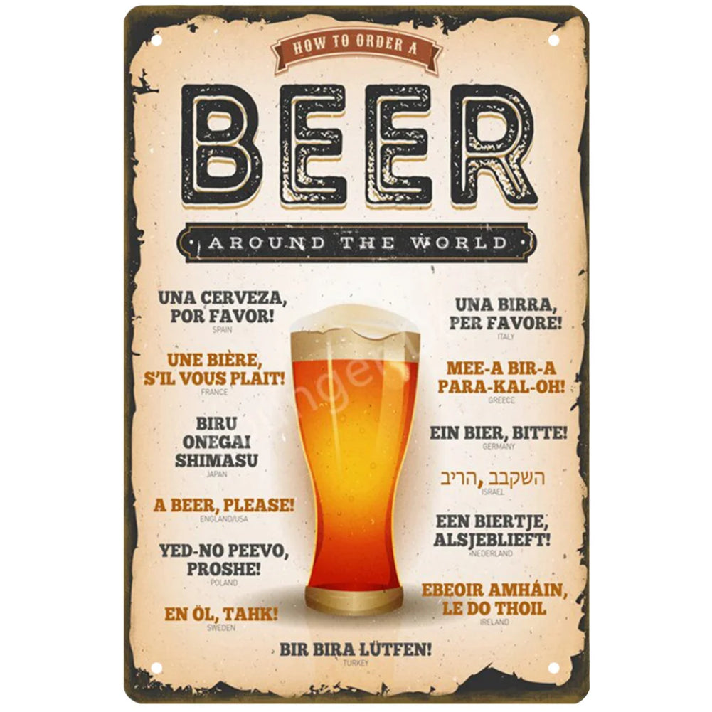 8x12 Funny Bar Metal Sign – Tin Wall Art for Home Bars & Man Caves | Tin & Time Co.#5038