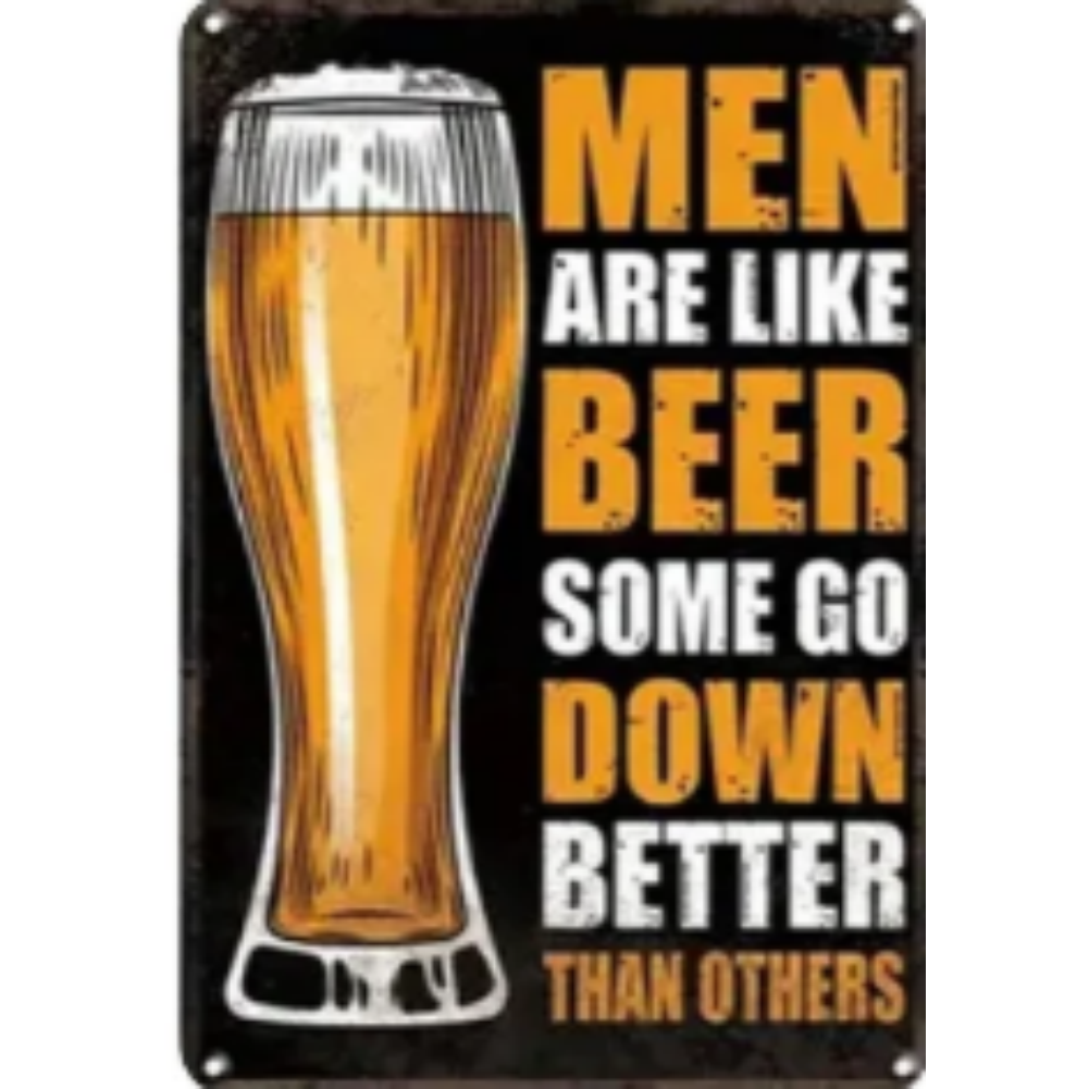 8x12 Funny Bar Metal Sign – Tin Wall Art for Home Bars & Man Caves | Tin & Time Co.#5066