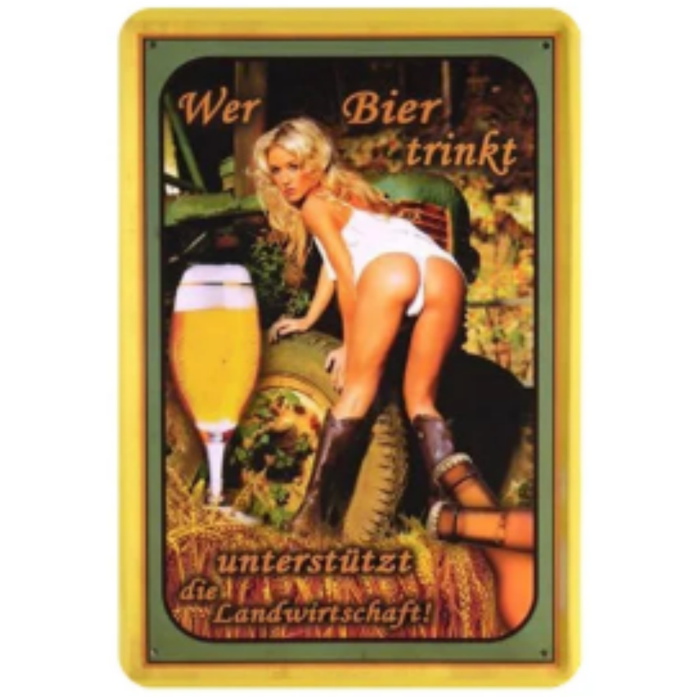 8x12 Funny Bar Metal Sign – Tin Wall Art for Home Bars & Man Caves | Tin & Time Co.#5043