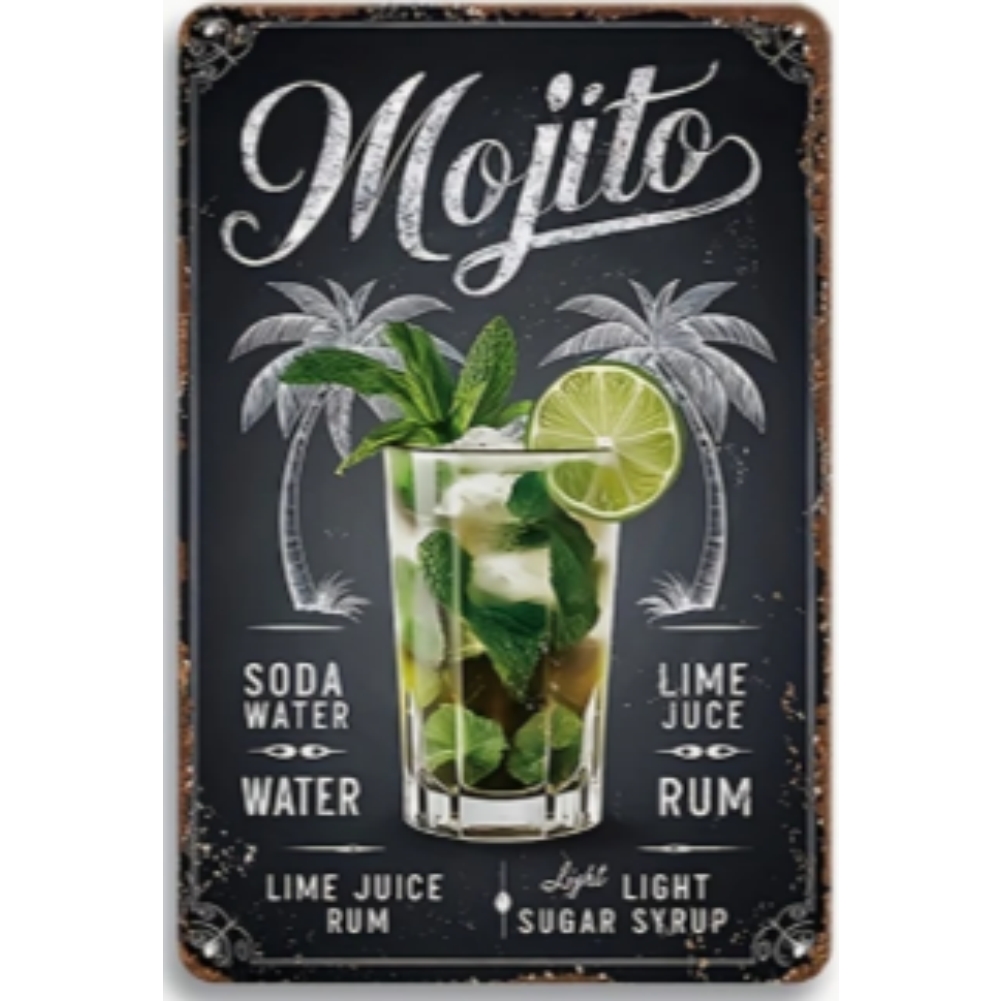 8x12 Funny Bar Metal Sign – Tin Wall Art for Home Bars & Man Caves | Wallcow #5108