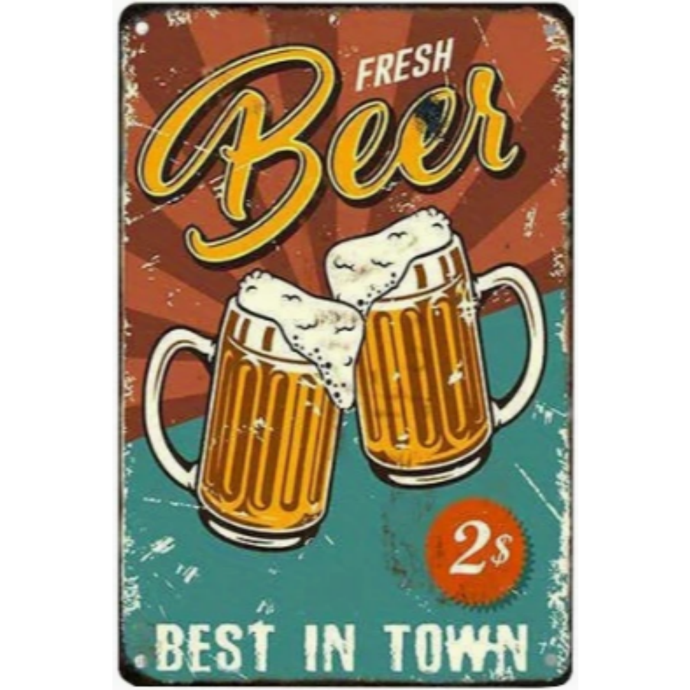 8x12 Funny Bar Metal Sign – Tin Wall Art for Home Bars & Man Caves | Wallcow #5109
