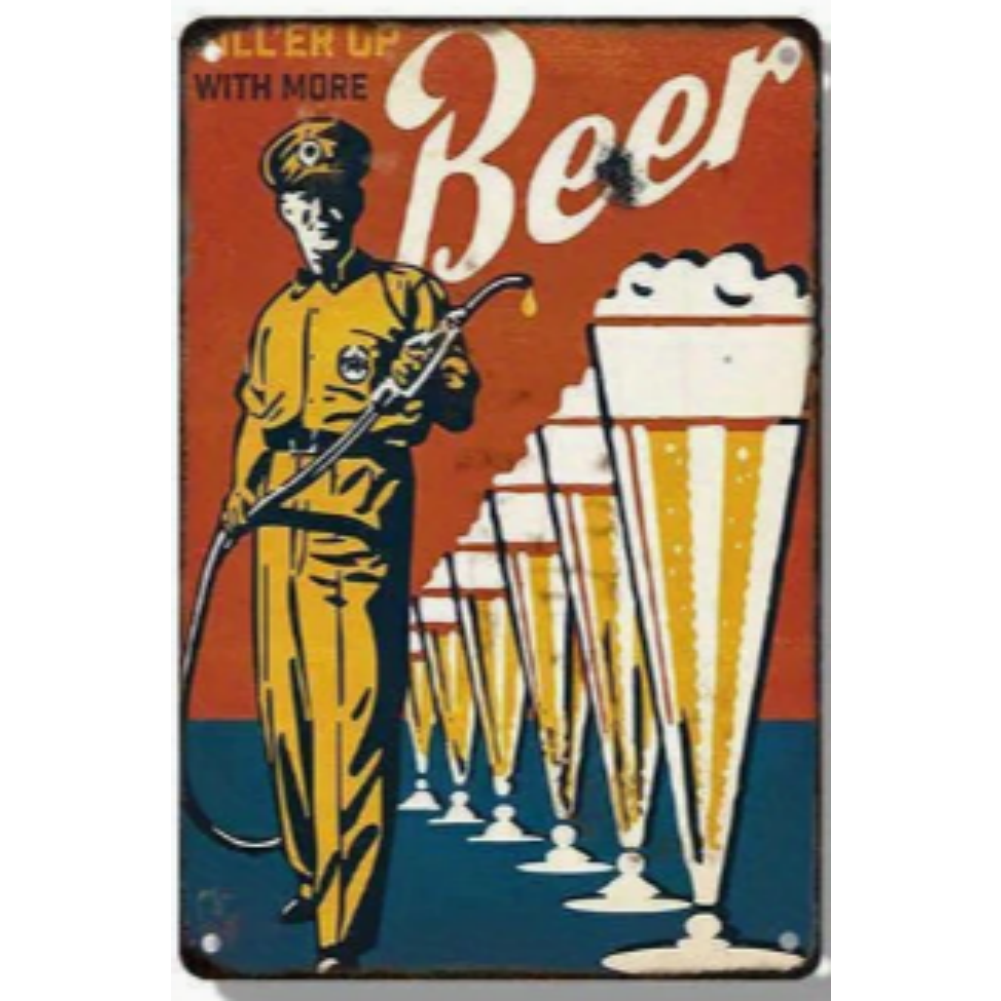 8x12 Funny Bar Metal Sign – Tin Wall Art for Home Bars & Man Caves | Wallcow #5114