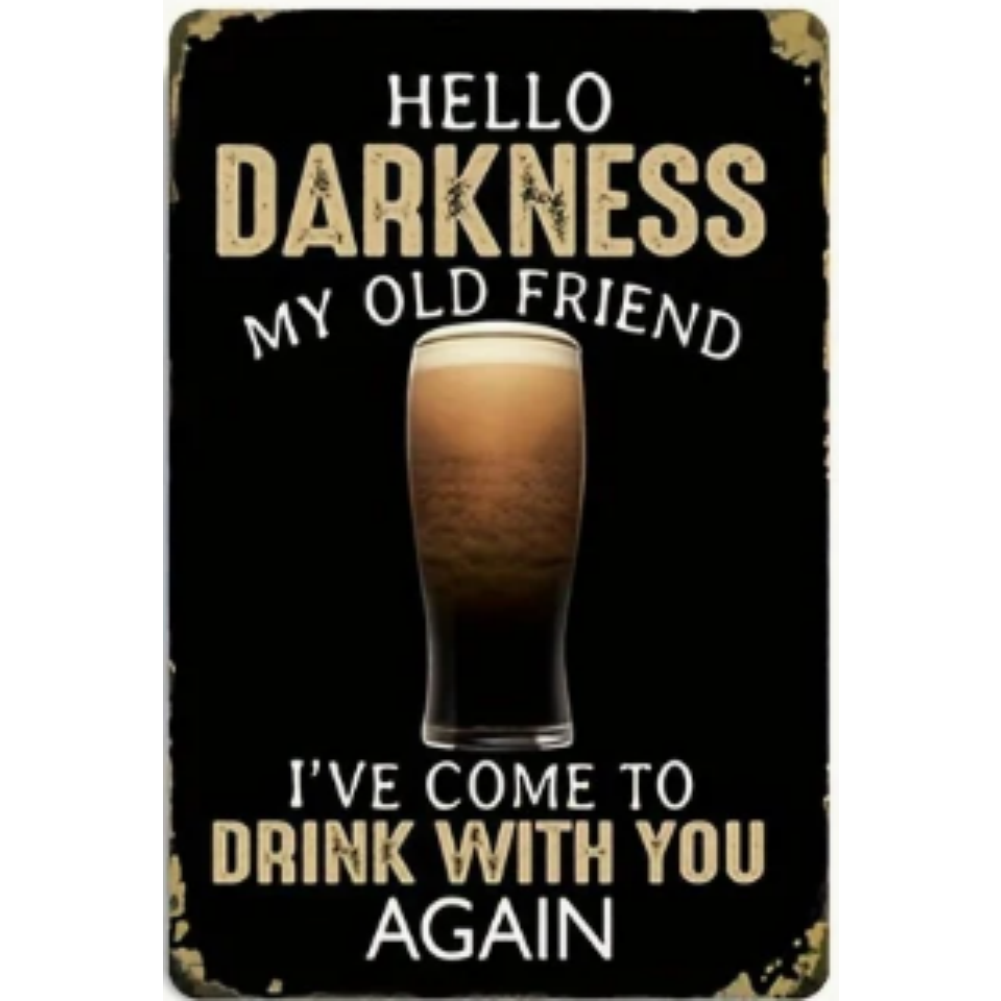 8x12 Funny Bar Metal Sign – Tin Wall Art for Home Bars & Man Caves | Wallcow #5127