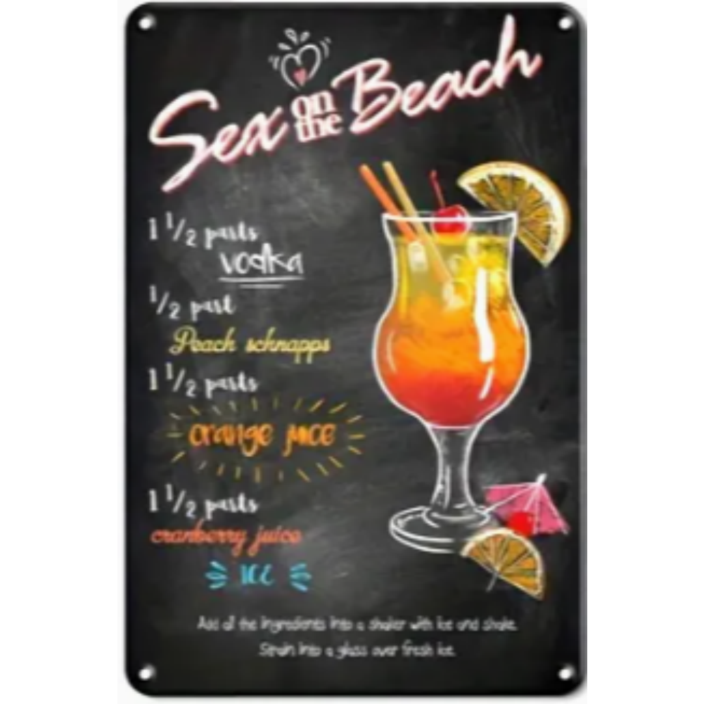 8x12 Funny Bar Metal Sign – Tin Wall Art for Home Bars & Man Caves | Wallcow #5146