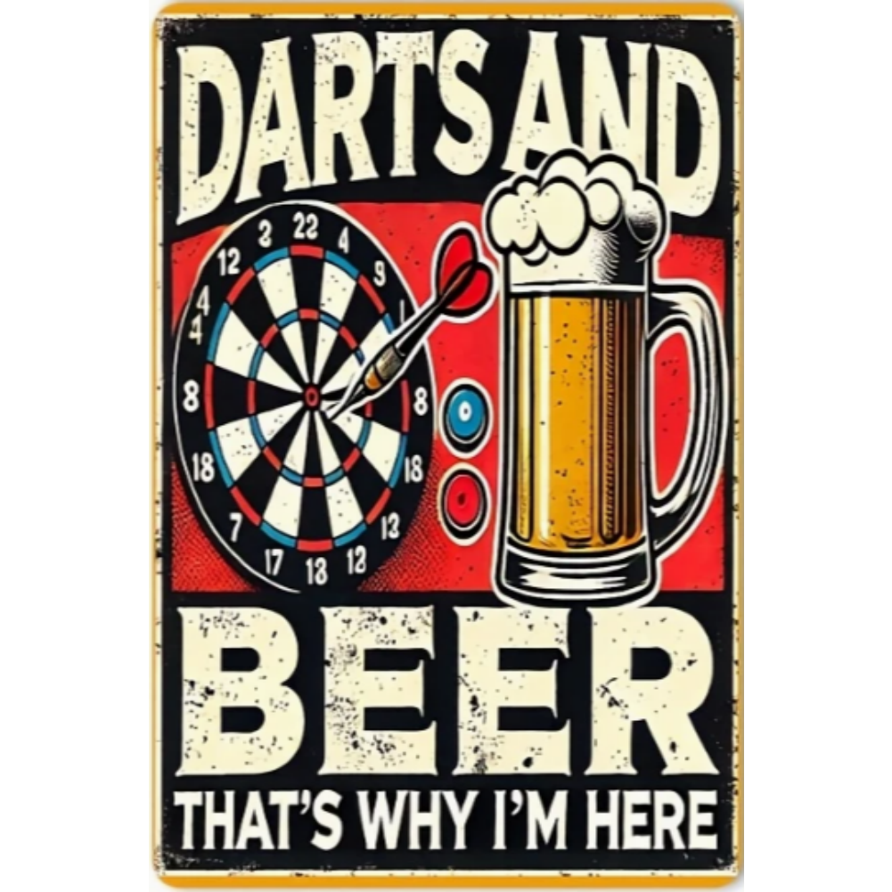 8x12 Funny Bar Metal Sign – Tin Wall Art for Home Bars & Man Caves | Wallcow #5149