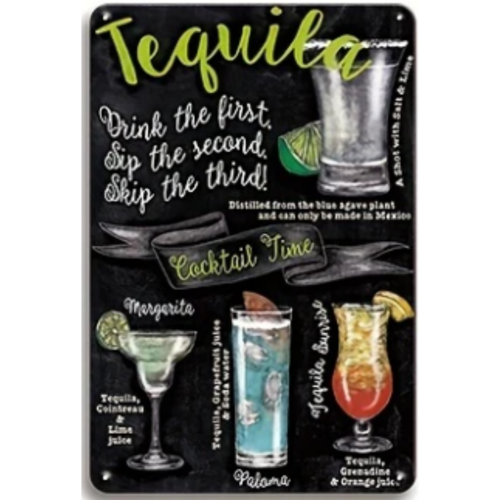 8x12 Funny Bar Metal Sign – Tin Wall Art for Home Bars & Man Caves | Wallcow #5149