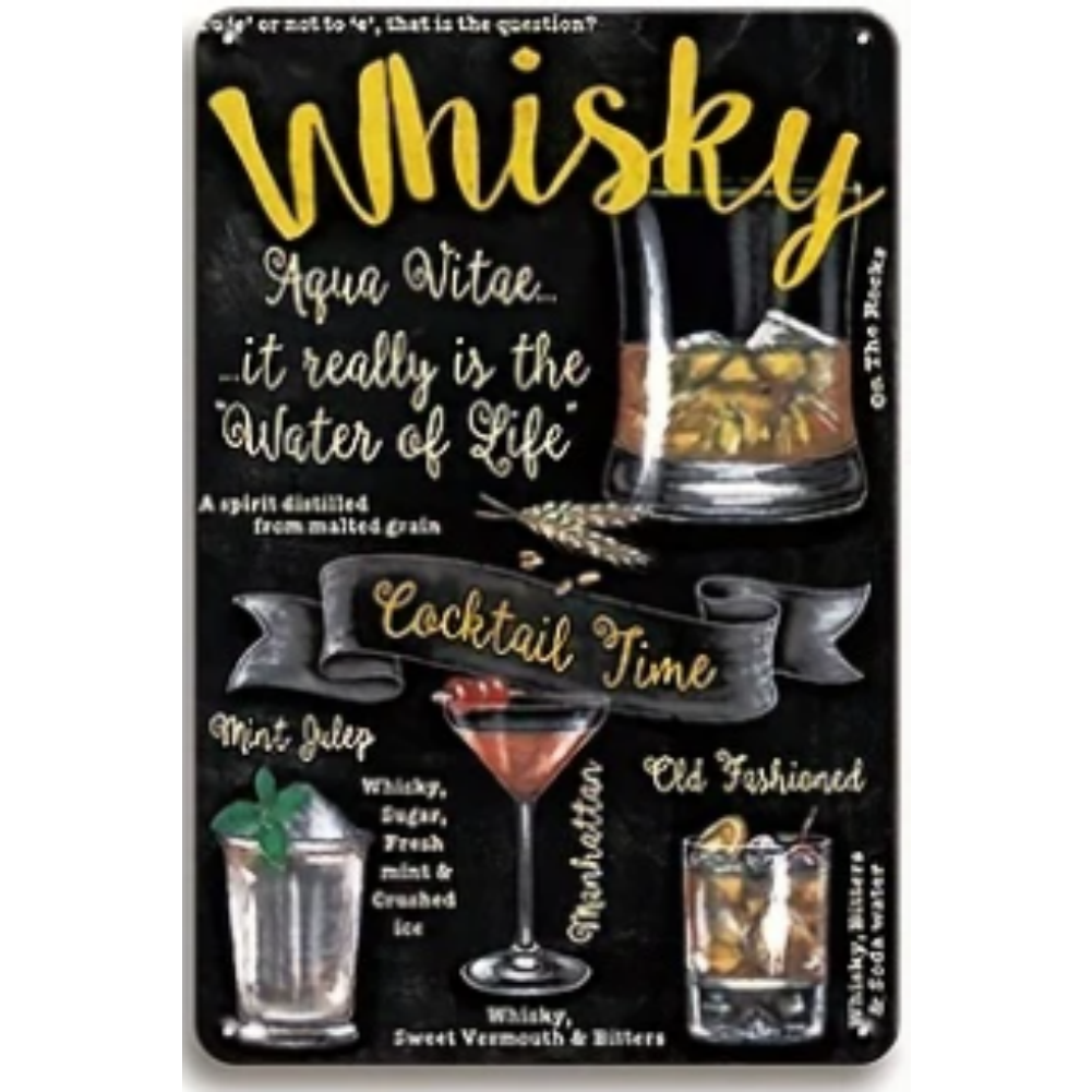 8x12 Funny Bar Metal Sign – Tin Wall Art for Home Bars & Man Caves | Tin & Time Co.#5154