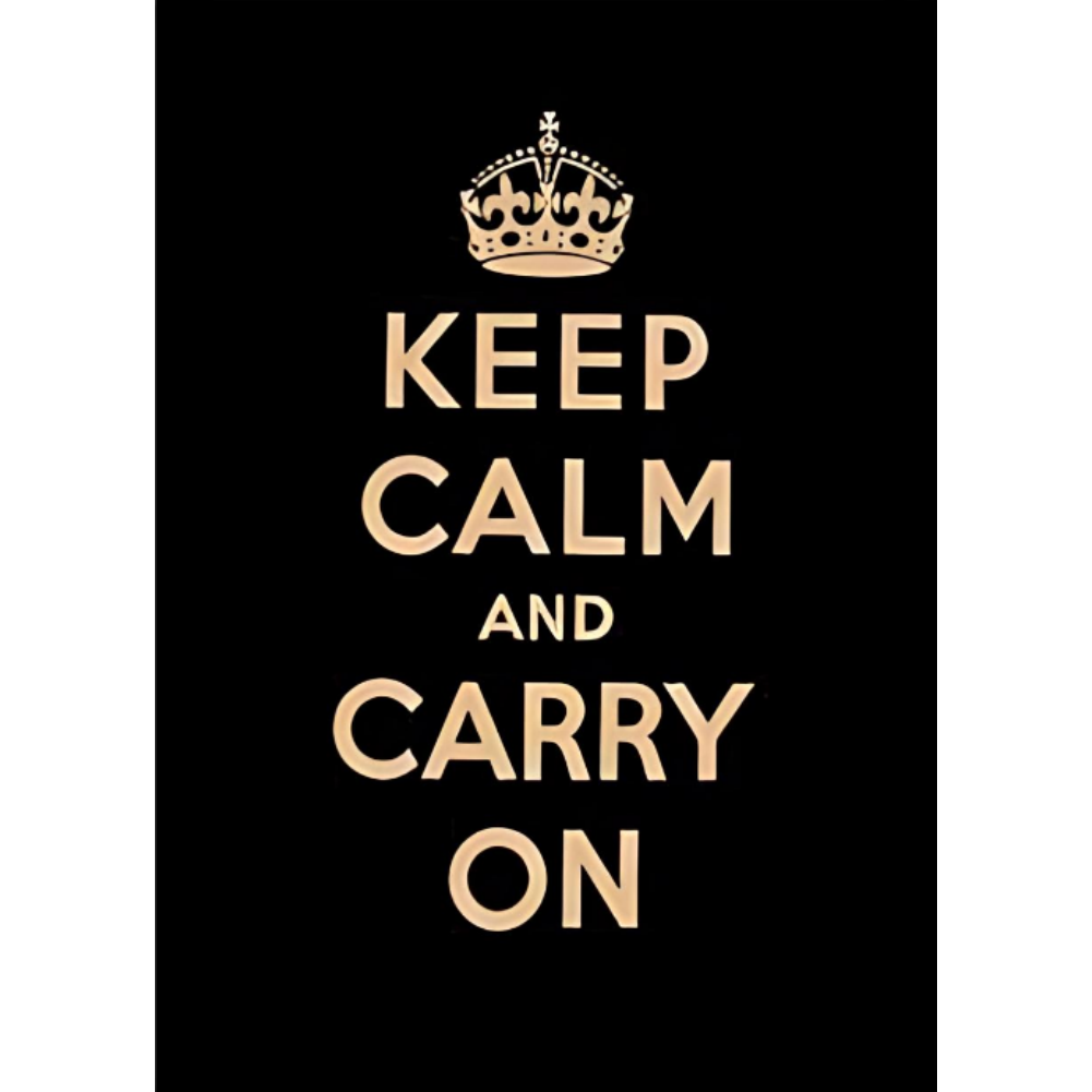 8x12 Keep Calm and Carry On Metal Sign – Vintage Wall Art with Flag & Freedom | Tin & Time Co.#6001