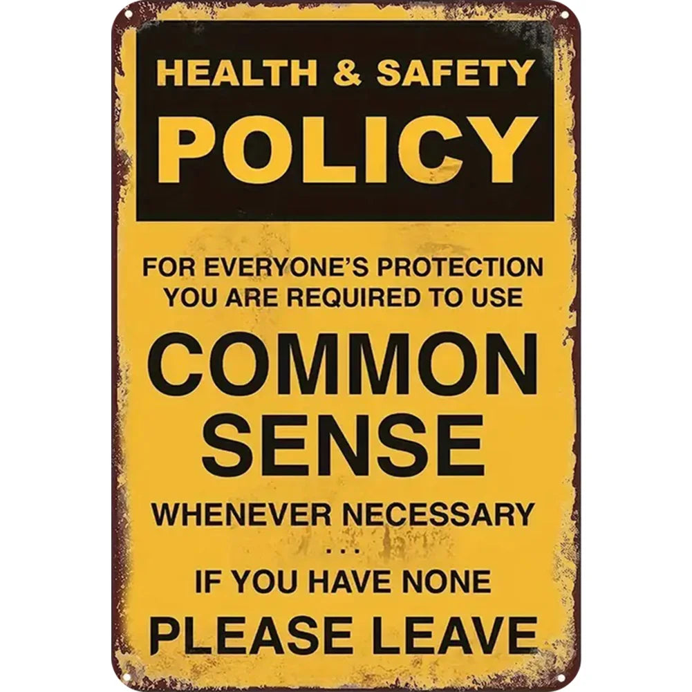 8x12 Warning Metal Sign – People Beyond This Point Metal Teneke Levha Duvar Dekoru |Tin & Time Co #A011