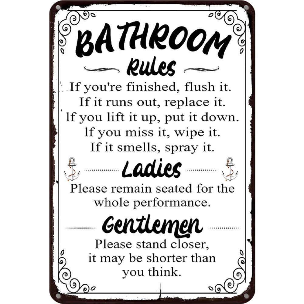8x12 Warning Metal Sign – People Beyond This Point Metal Teneke Levha Duvar Dekoru |Tin & Time Co #A019