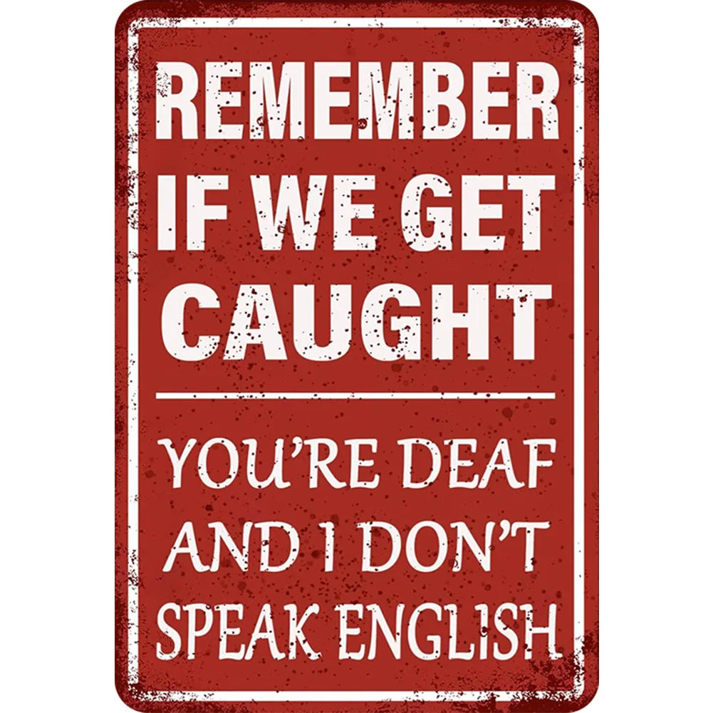 8x12 Warning Metal Sign – People Beyond This Point Metal Teneke Levha Duvar Dekoru |Tin & Time Co #A022