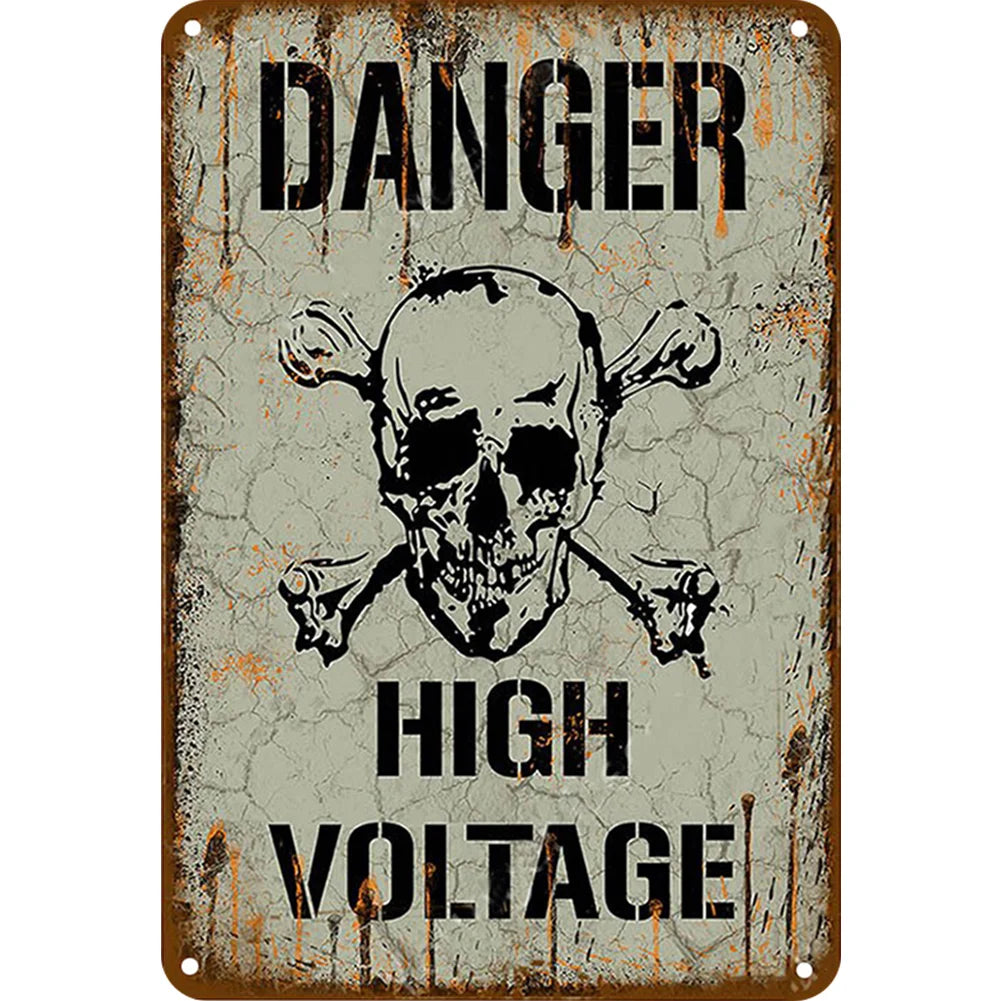 8x12 Warning Metal Sign – People Beyond This Point Metal Teneke Levha Duvar Dekoru |Tin & Time Co #A033