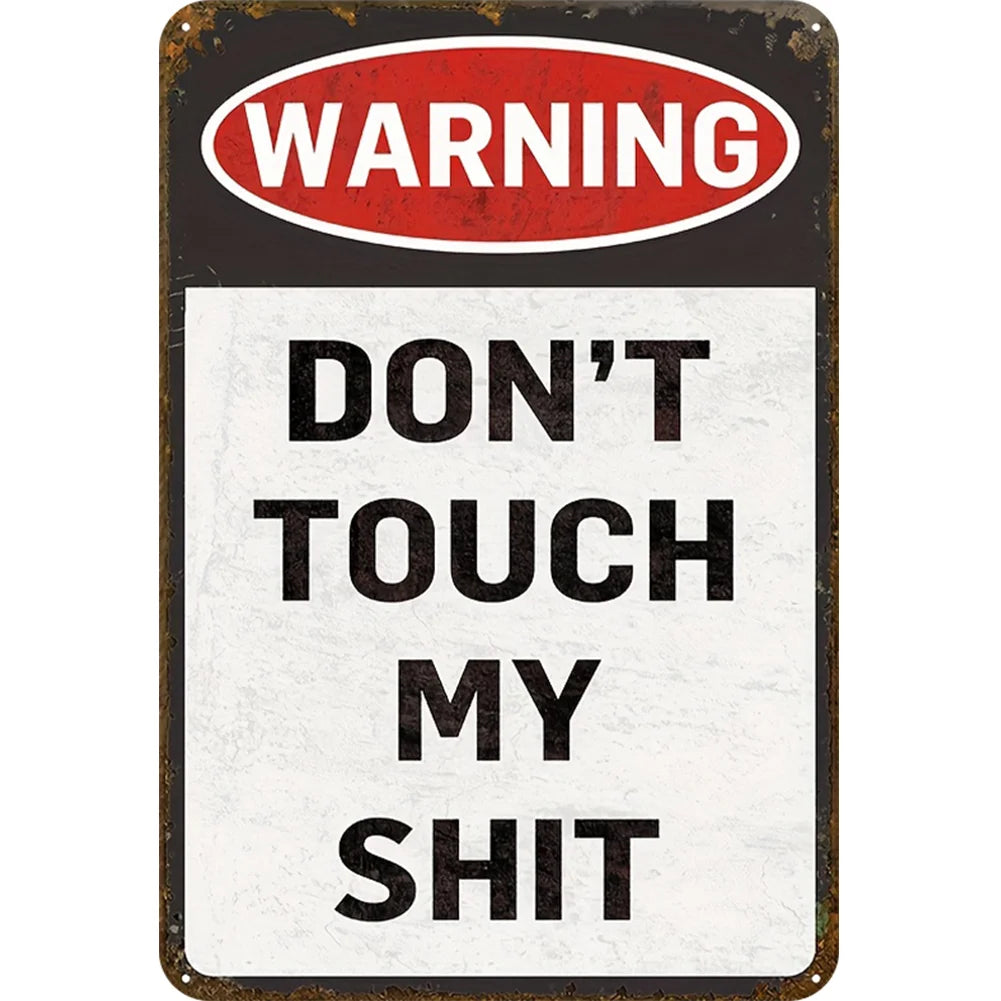 8x12 Warning Metal Sign – People Beyond This Point Metal Teneke Levha Duvar Dekoru |Tin & Time Co #A046