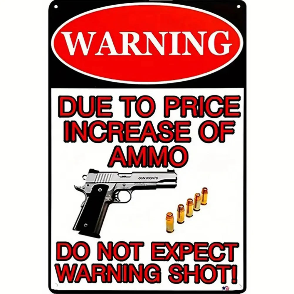 8x12 Warning Metal Sign – People Beyond This Point Metal Teneke Levha Duvar Dekoru |Tin & Time Co #A059