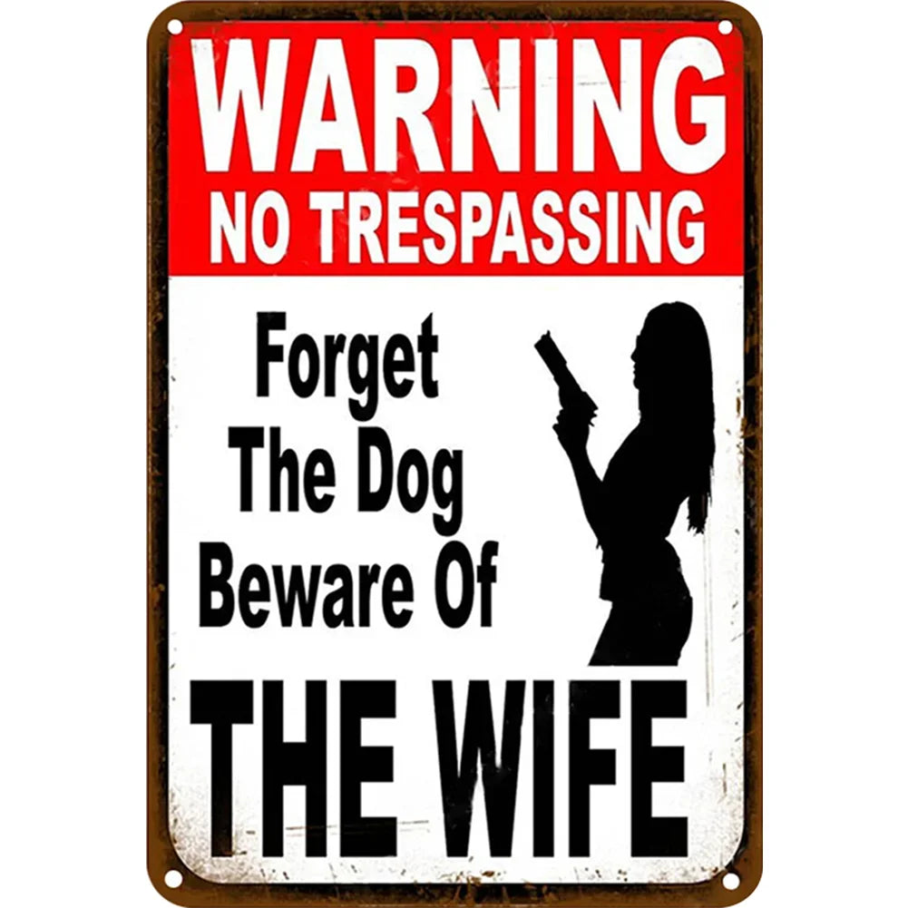 8x12 Warning Metal Sign – People Beyond This Point Metal Teneke Levha Duvar Dekoru |Tin & Time Co #A066